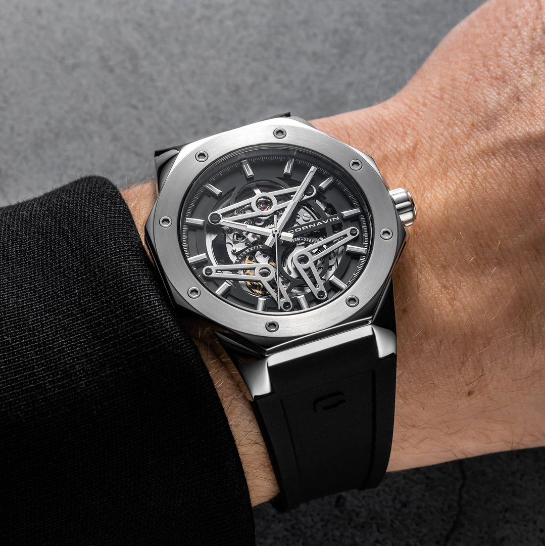 CORNAVIN SK.01.R Downtown Skeleton Automatic Collection Karóra