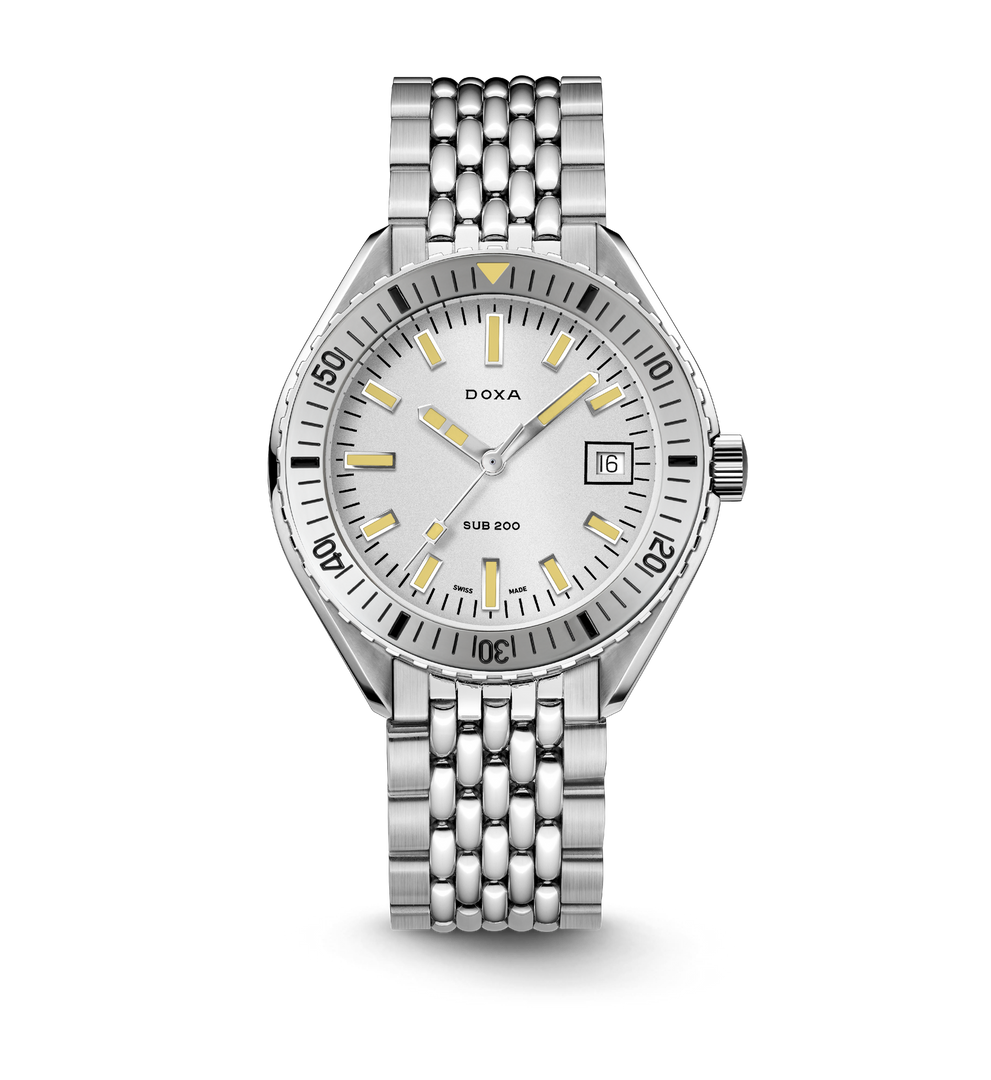 DOXA SUB 796.10.021.10 SUB 200 Whitepearl Karóra