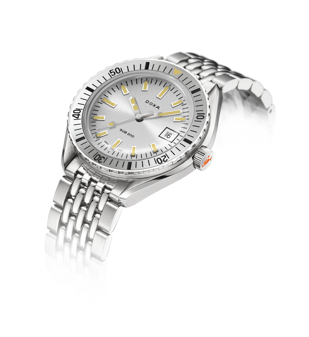 DOXA SUB 796.10.021.10 SUB 200 Whitepearl Karóra