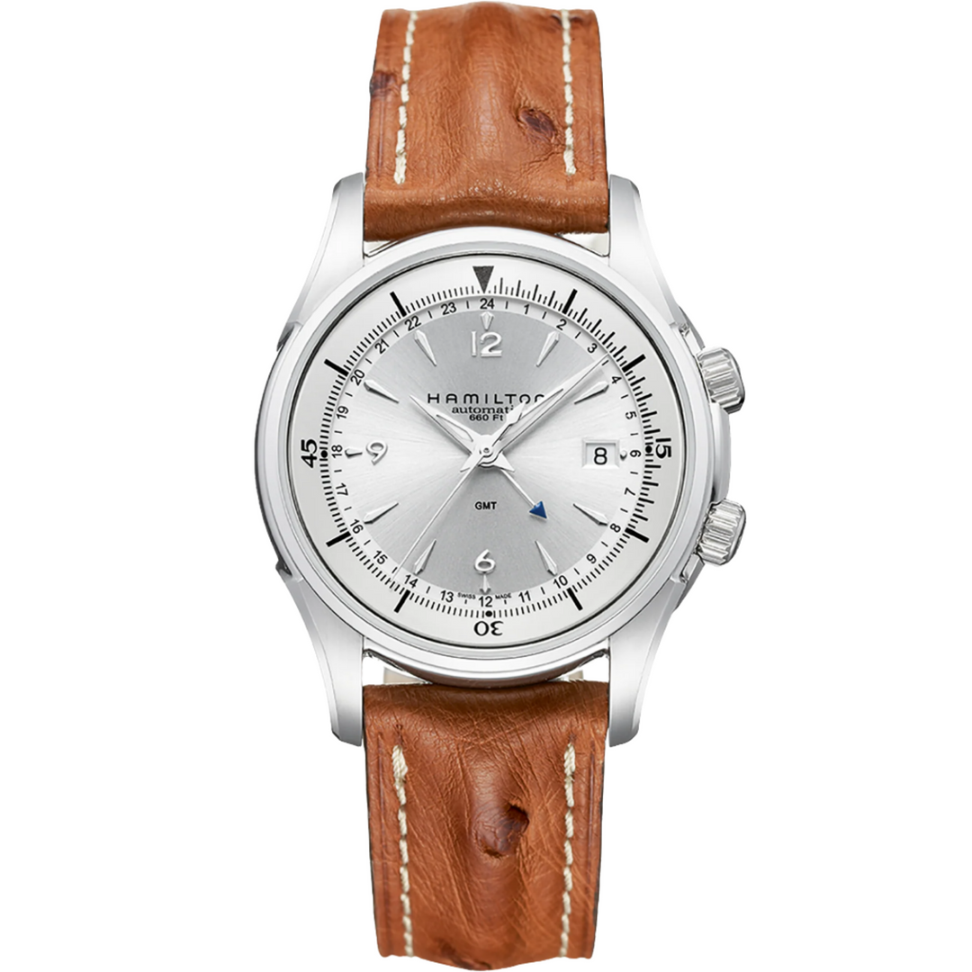 HAMILTON H32625555 Jazzmaster Traveler GMT Karóra