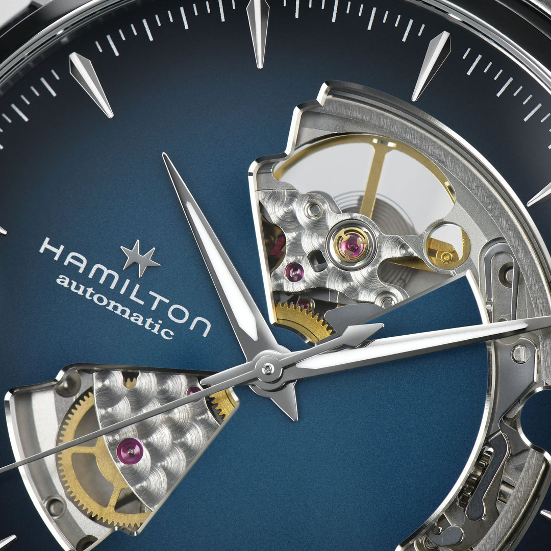 HAMILTON H32675140 Jazzmaster Open Heart Karóra