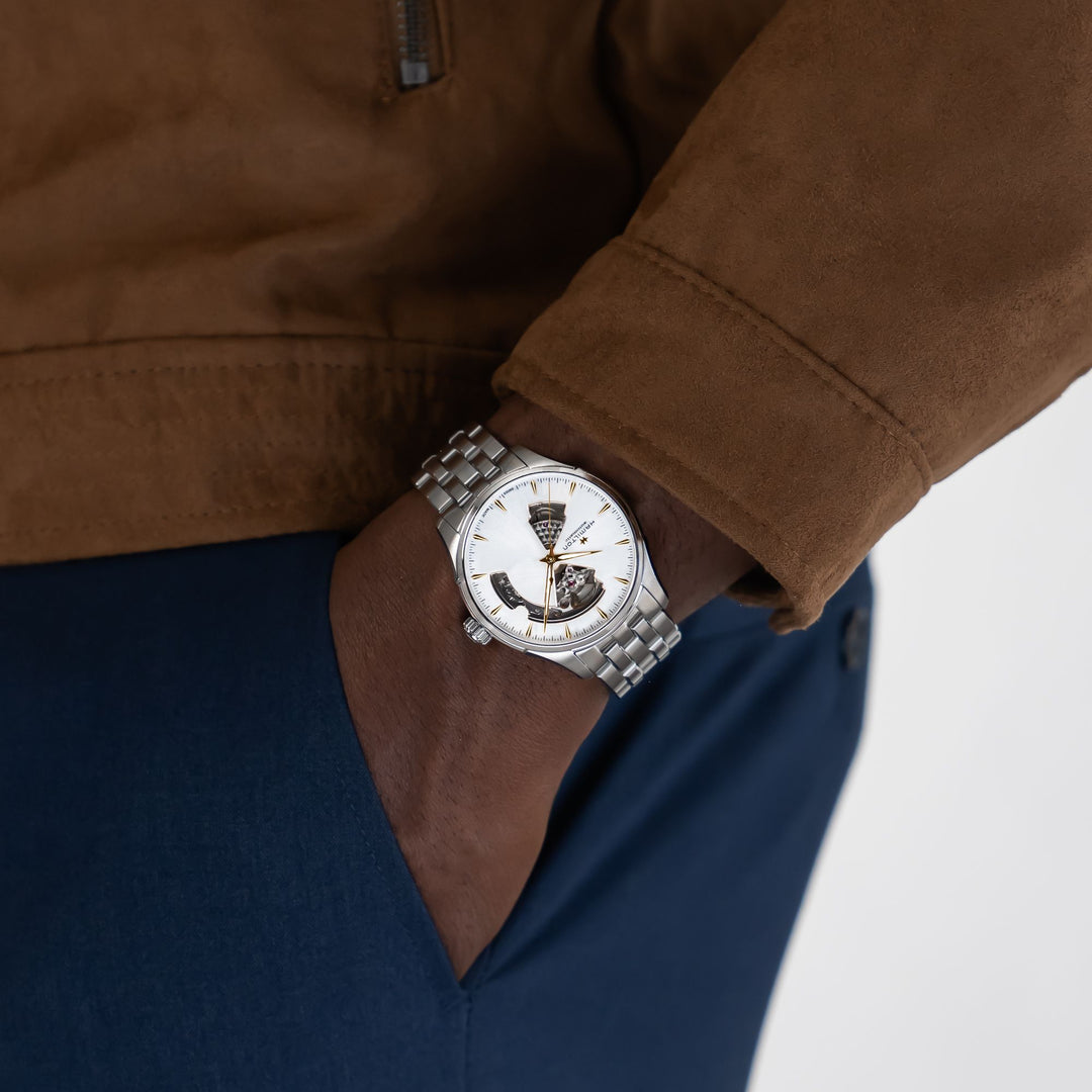 HAMILTON H32675151 Jazzmaster Open Heart Karóra