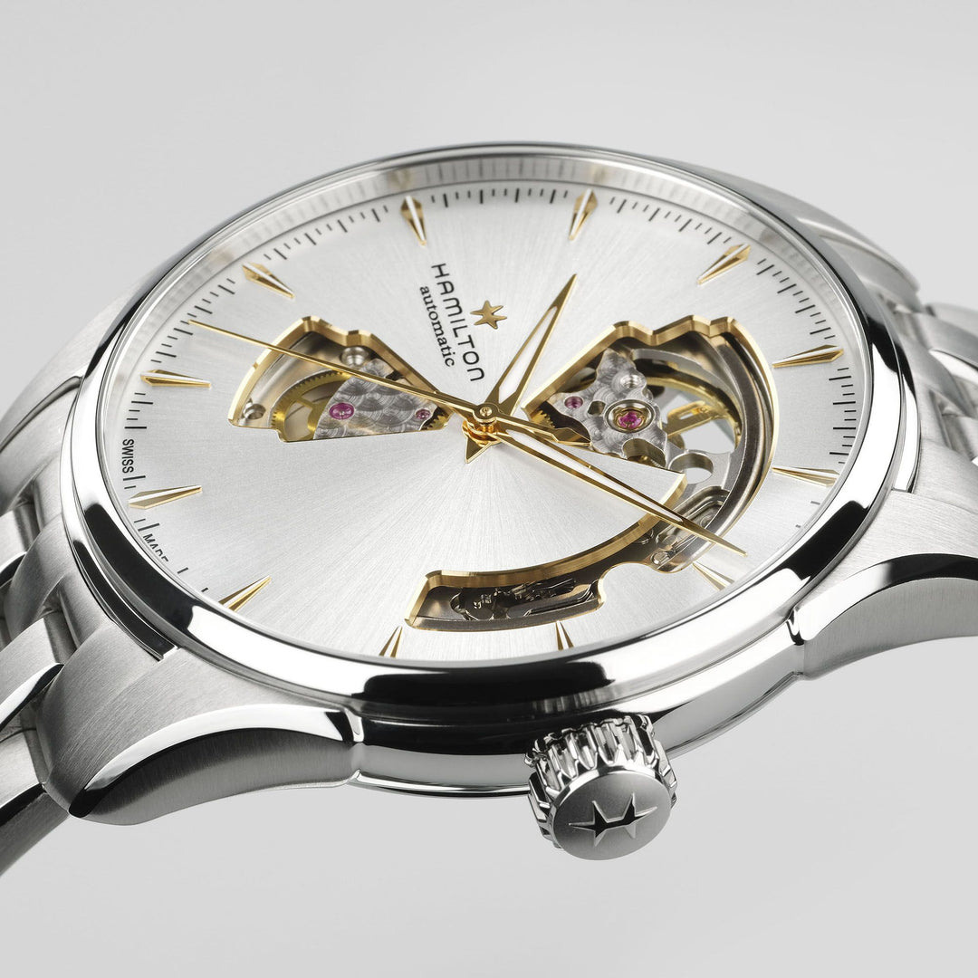HAMILTON H32675151 Jazzmaster Open Heart Karóra
