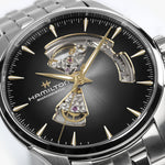 Kép betöltése a Galériamegjelenítőbe, HAMILTON H32705180 Jazzmaster Open Heart Auto Karóra