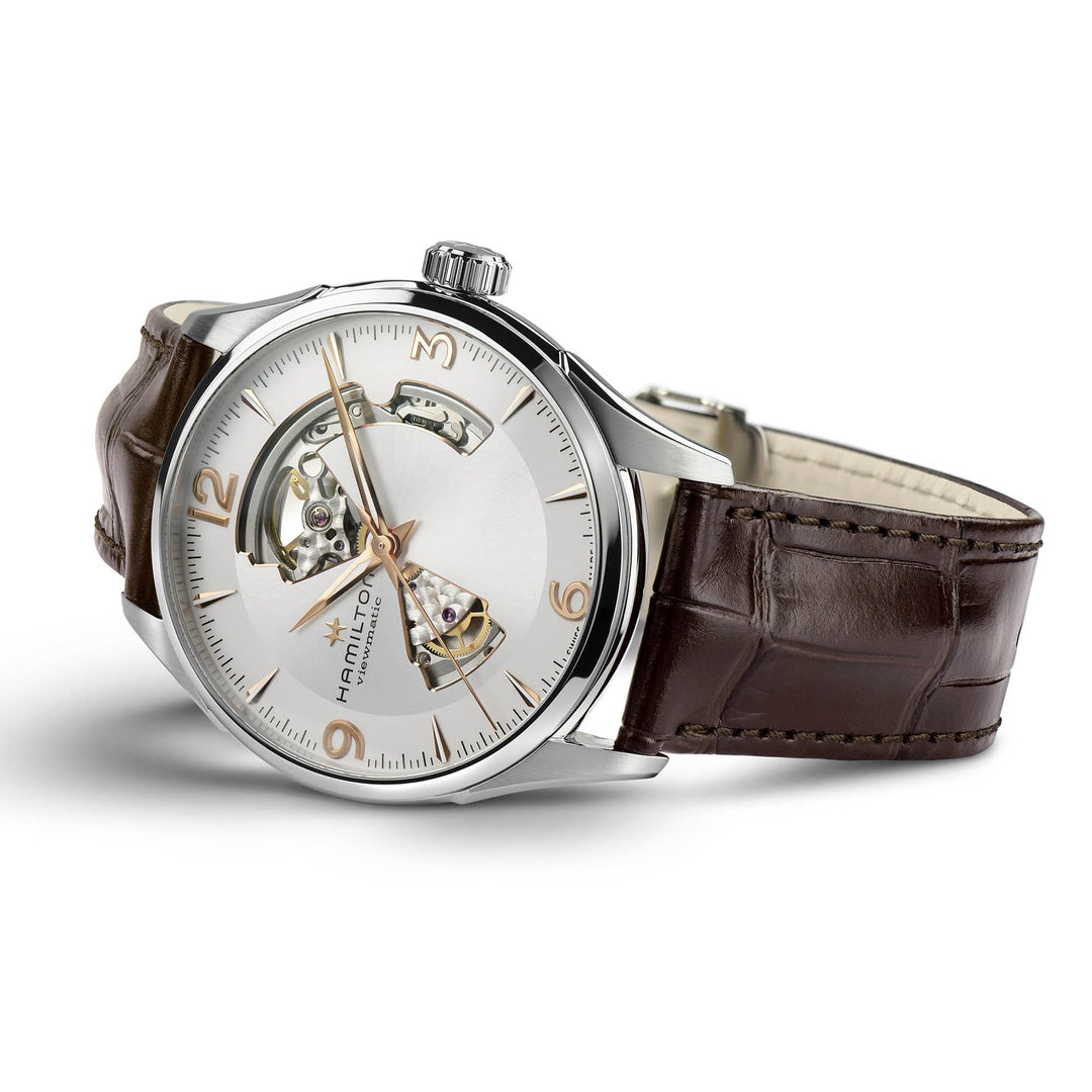 HAMILTON H32705551 Jazzmaster Open Heart Karóra