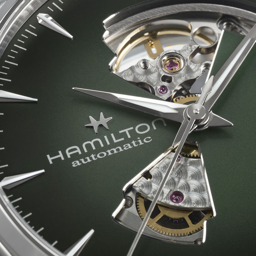 HAMILTON H32705560 Jazzmaster Open Heart Karóra