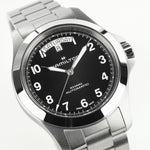 Kép betöltése a Galériamegjelenítőbe, HAMILTON H64475131 Khaki Field King Day-Date Karóra