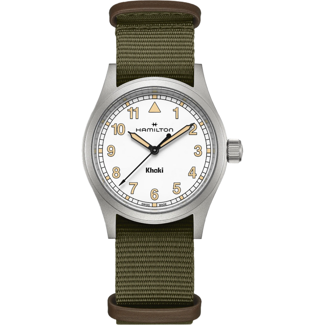 HAMILTON H69401910 Khaki Field Karóra