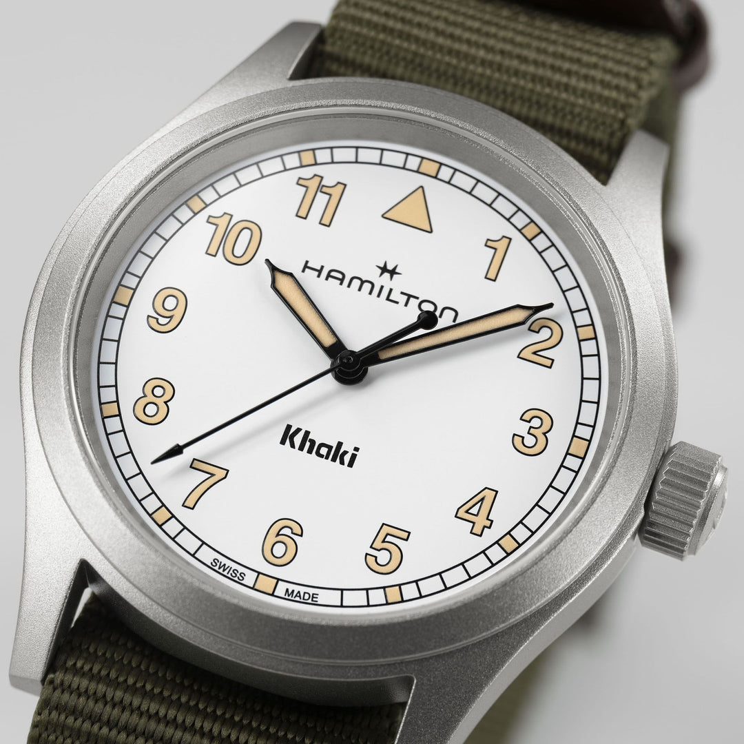 HAMILTON H69401910 Khaki Field Karóra