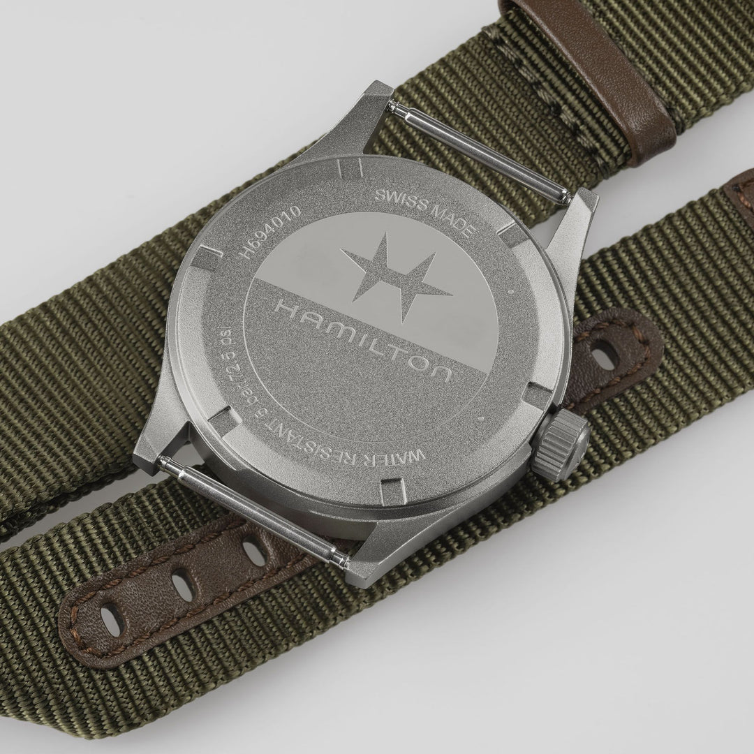 HAMILTON H69401910 Khaki Field Karóra