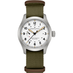 Kép betöltése a Galériamegjelenítőbe, HAMILTON H69509910 Khaki Field Mechanical Power Reserve Karóra