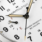 Kép betöltése a Galériamegjelenítőbe, HAMILTON H69509910 Khaki Field Mechanical Power Reserve Karóra