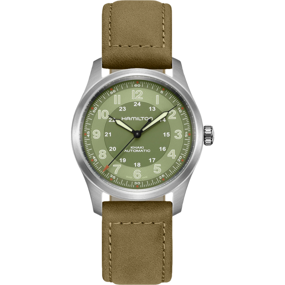 HAMILTON H70205860 Khaki Field Khaki Titanium Karóra