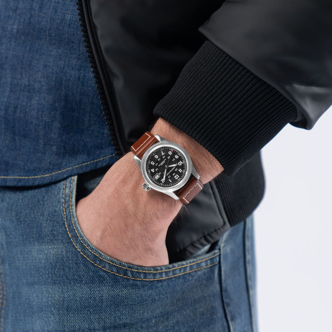 HAMILTON H70455533 Khaki Field Auto Karóra