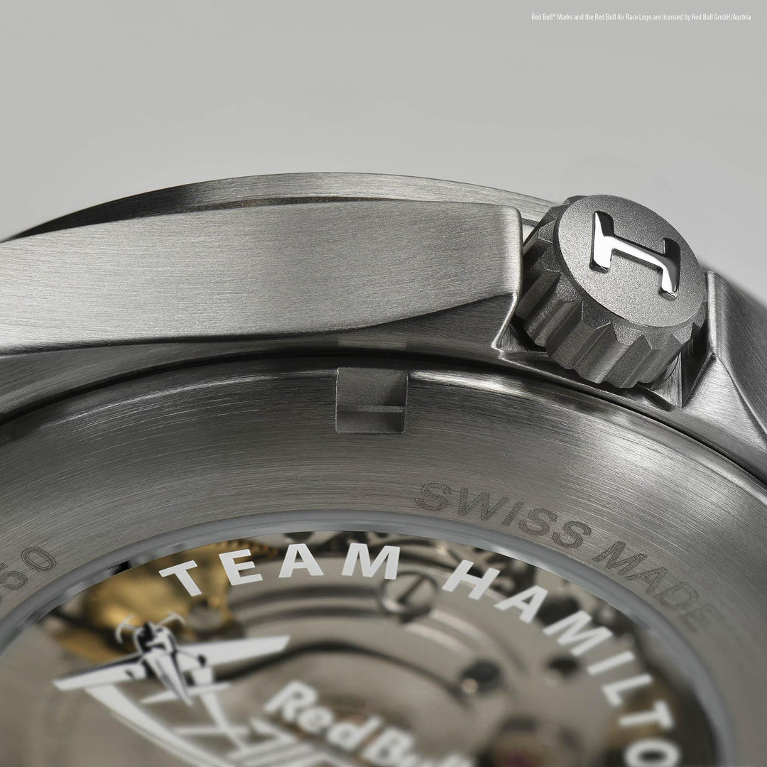 HAMILTON H76235131 Khaki Aviation Khaki Air Race Karóra