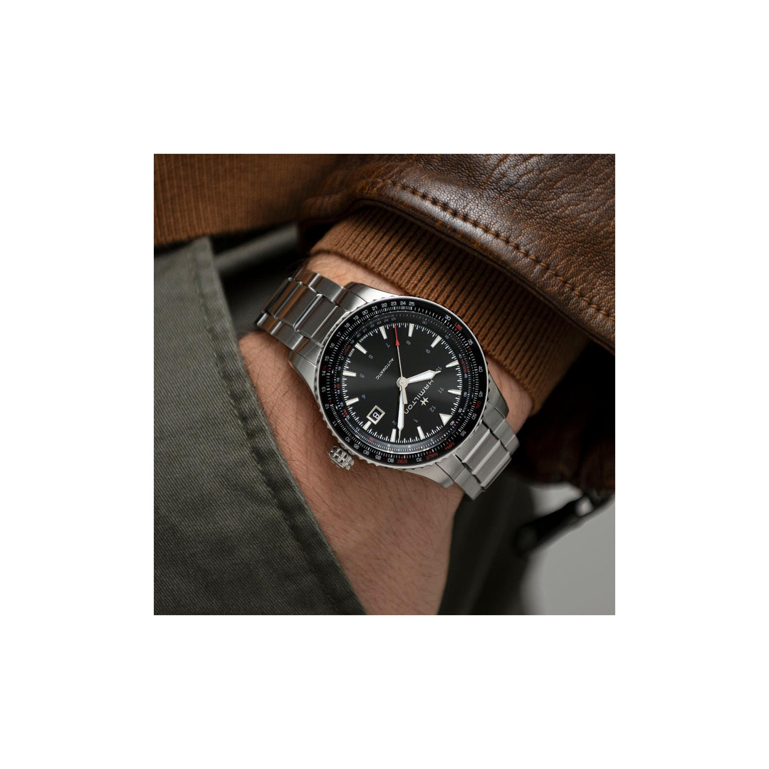 HAMILTON H76615130 Khaki Aviation Khaki Aviation Converter Karóra