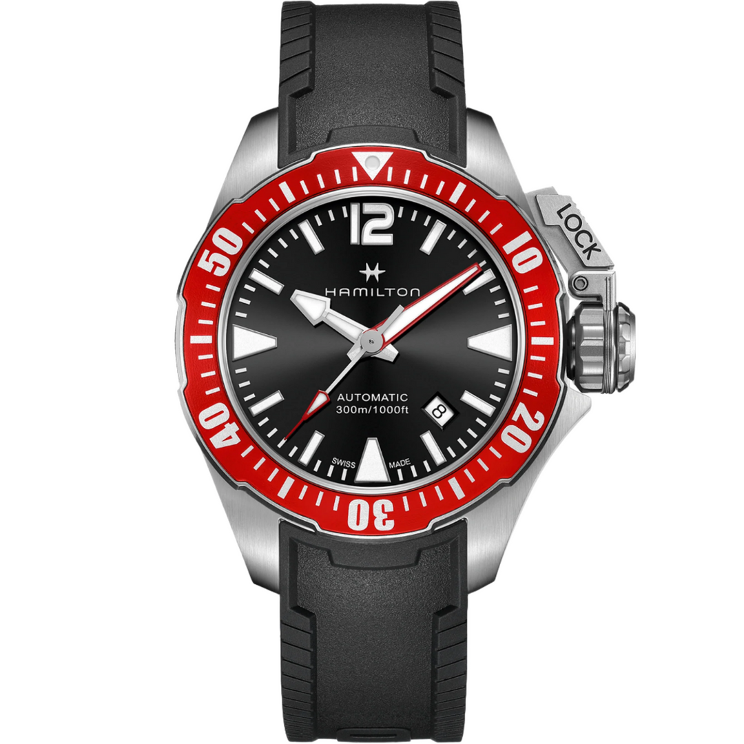 HAMILTON H77725335 Khaki Navy Frogman Karóra
