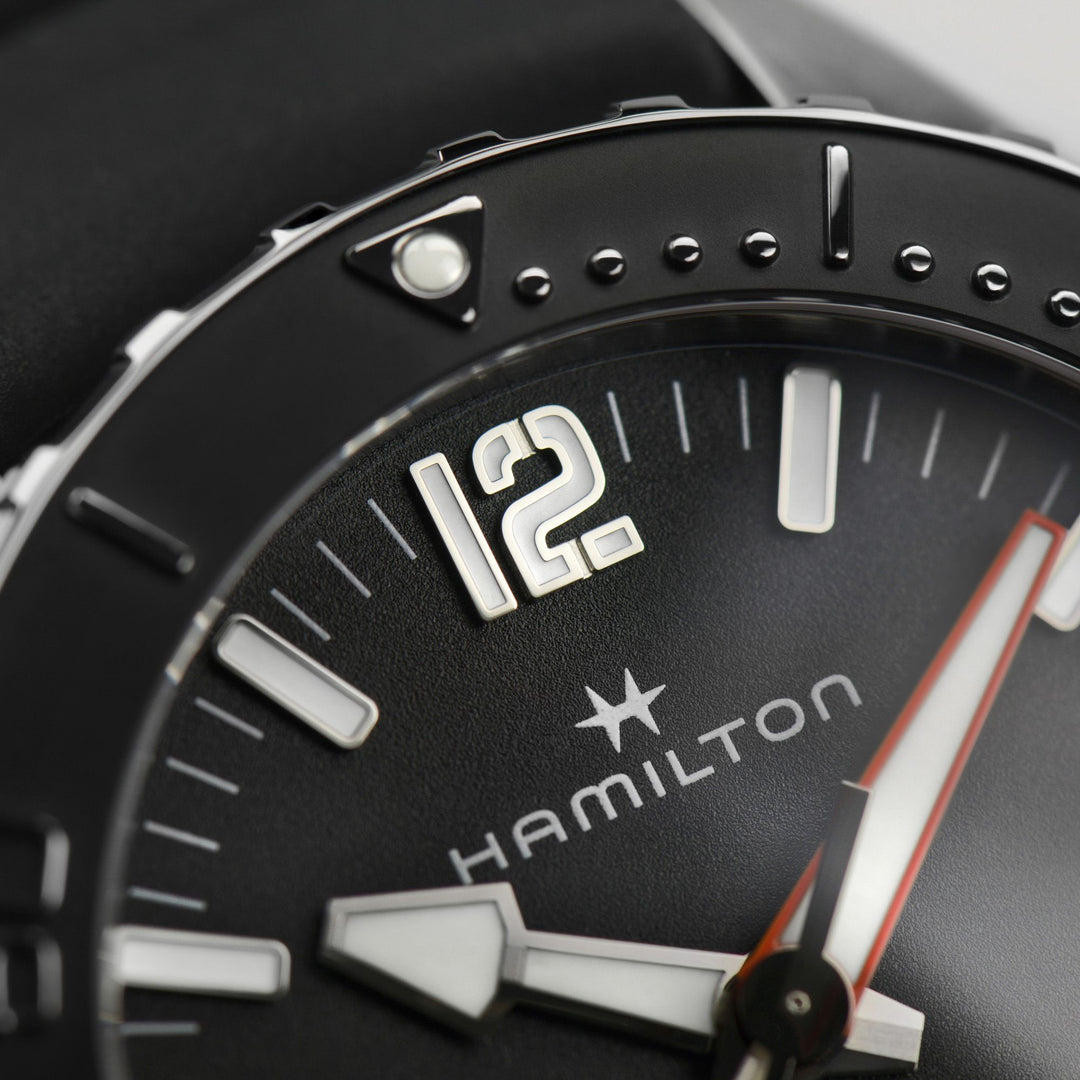 HAMILTON H77825330 Khaki Navy Frogman Karóra