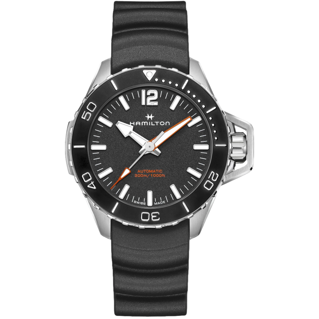 HAMILTON H77825330 Khaki Navy Frogman Karóra