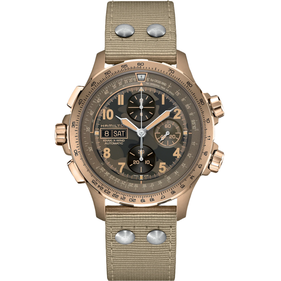 Hamilton H77916920 Khaki Aviation Khaki X-Wind Karóra