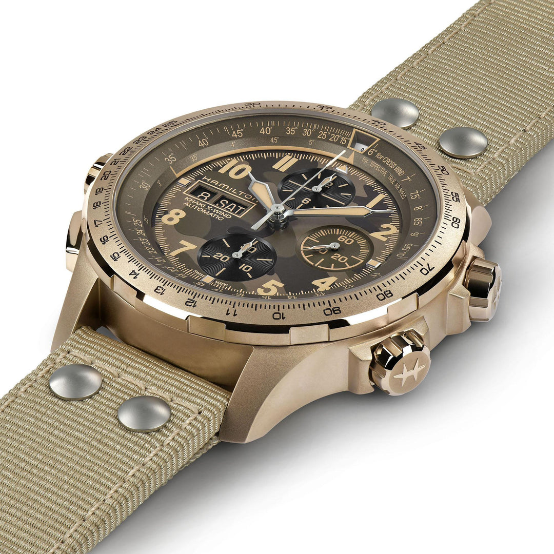 Hamilton H77916920 Khaki Aviation Khaki X-Wind Karóra
