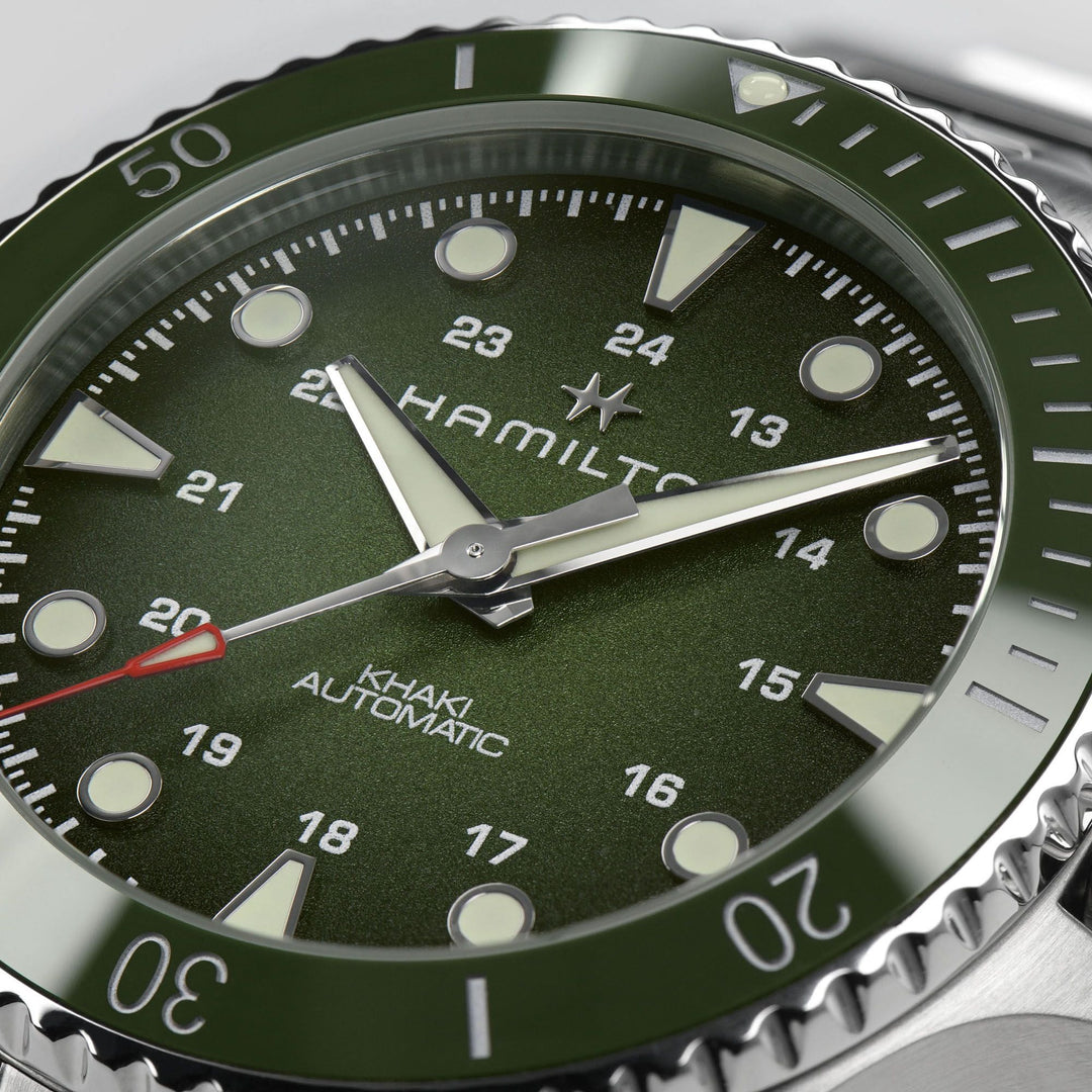 HAMILTON H82525160 Khaki Navy Khaki Scuba Karóra