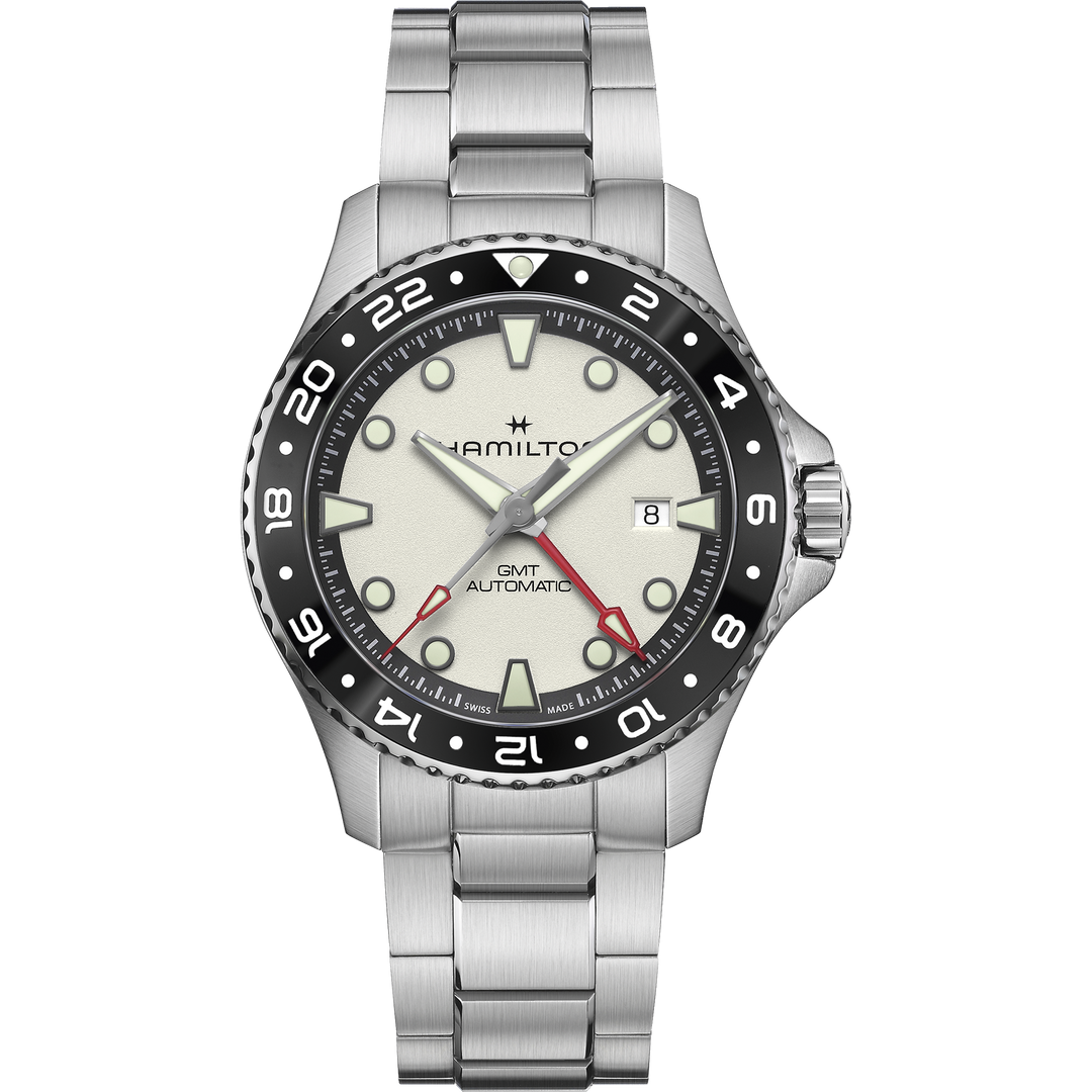 HAMILTON H82555150  Khaki Navy Scuba Automatic GMT Karóra