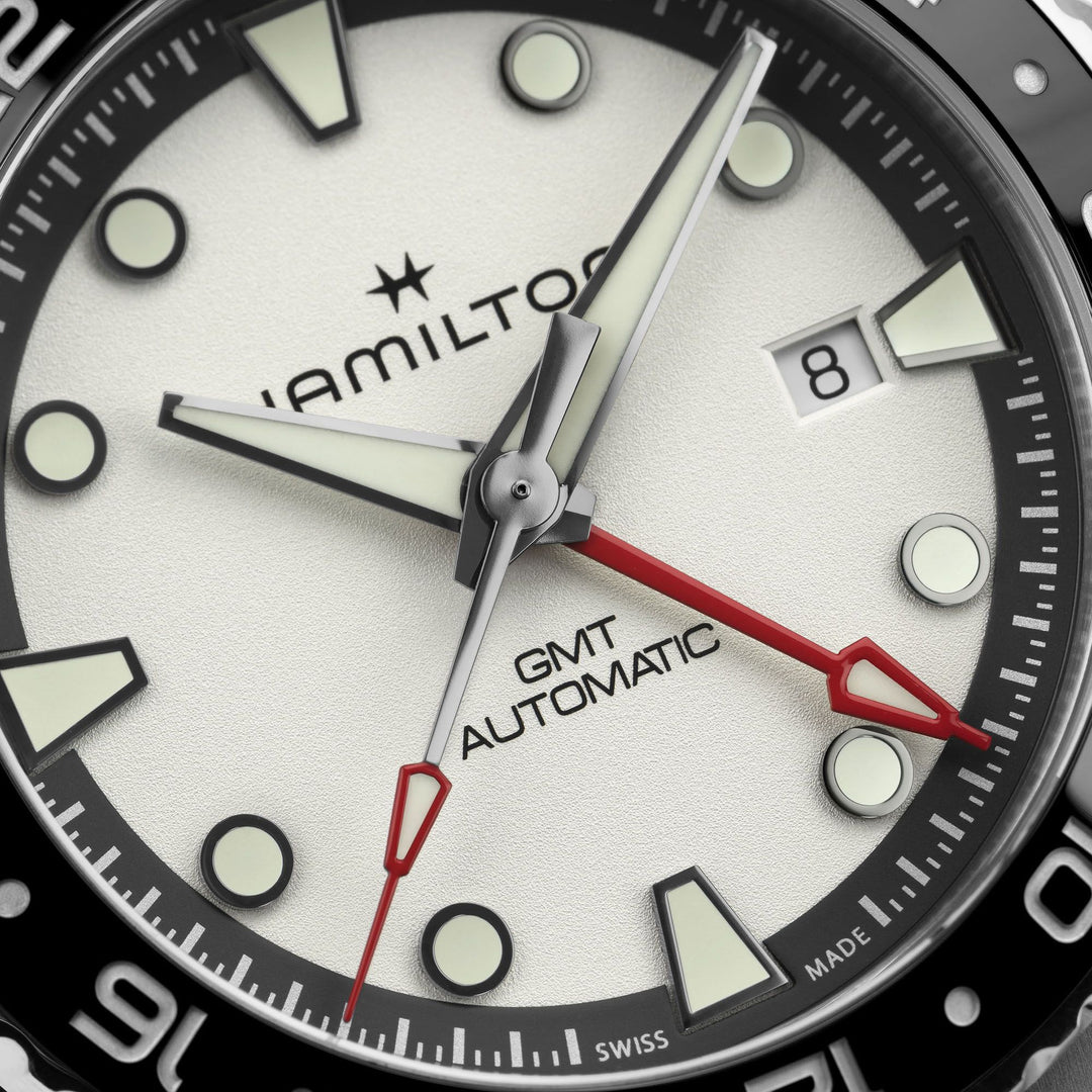 HAMILTON H82555150  Khaki Navy Scuba Automatic GMT Karóra