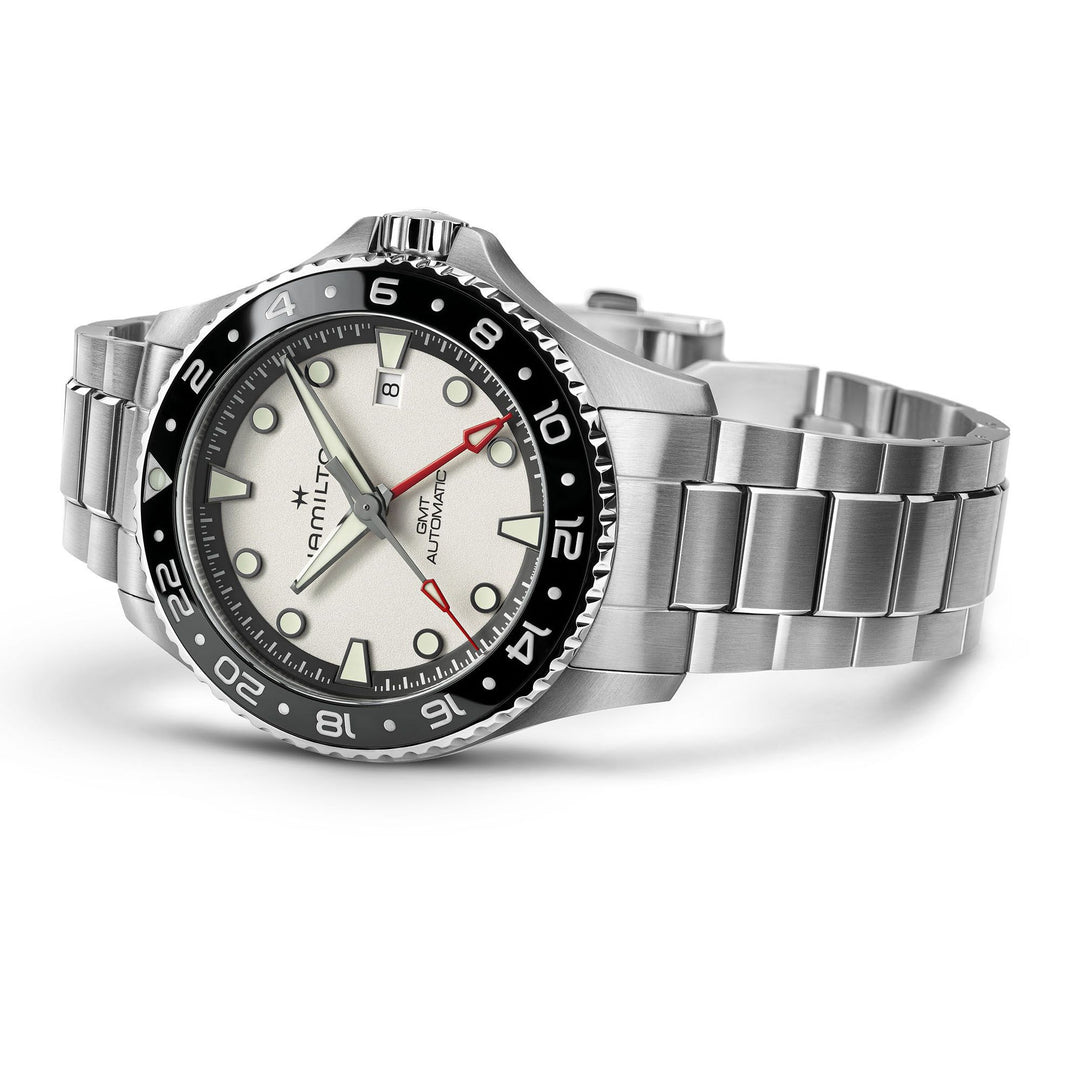 HAMILTON H82555150  Khaki Navy Scuba Automatic GMT Karóra