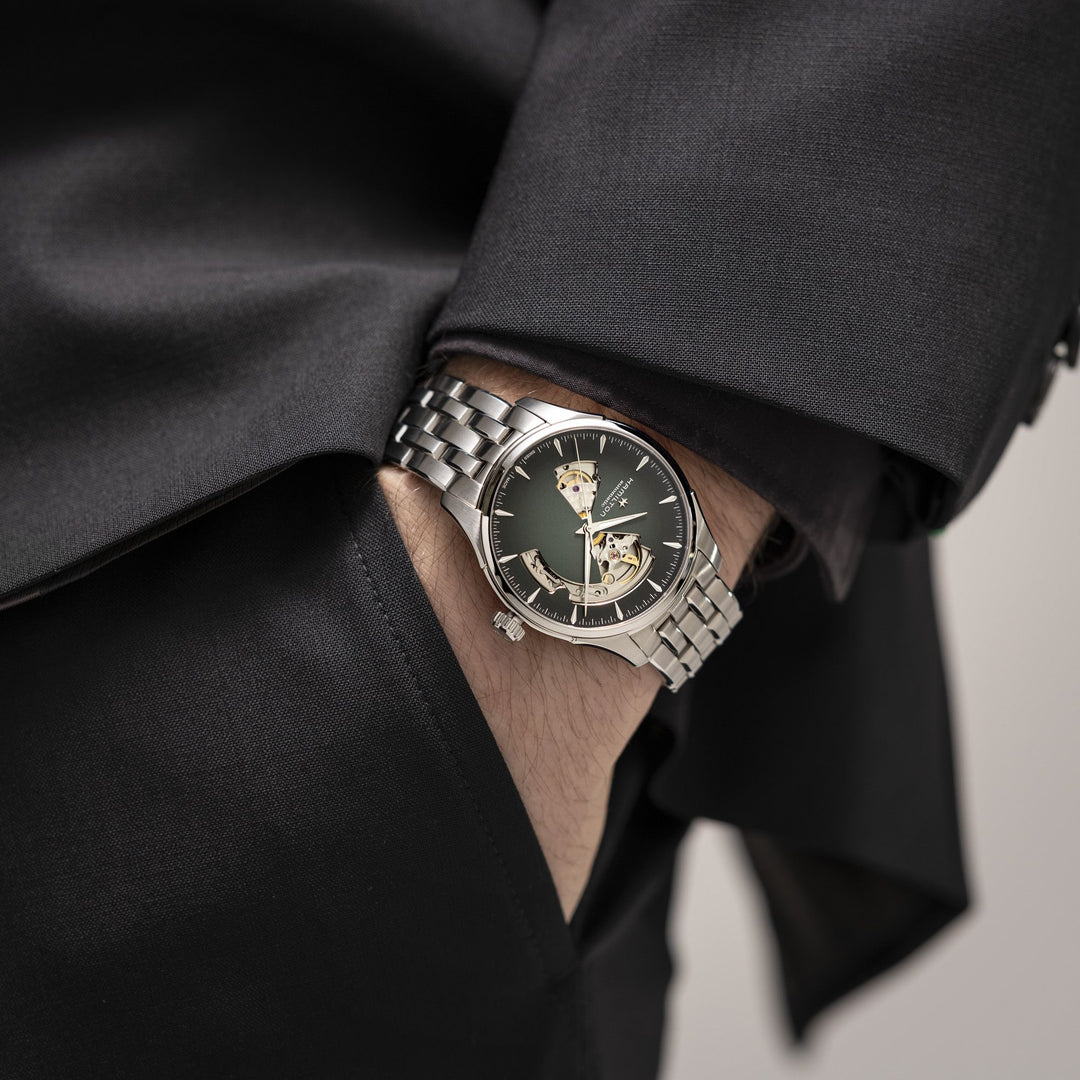 HAMILTON H32675160 Jazzmaster Open Heart Karóra