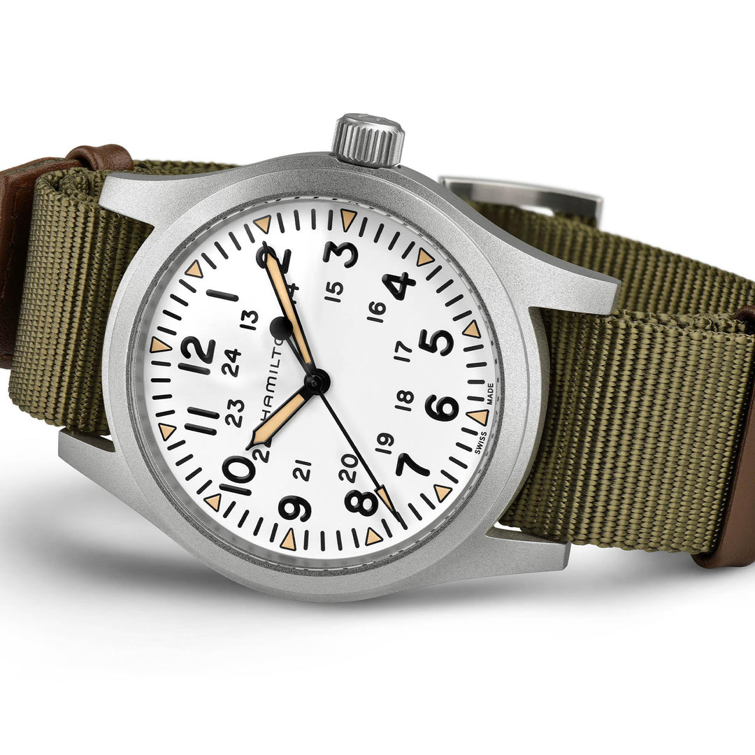 HAMILTON H69529913 Khaki Field Karóra