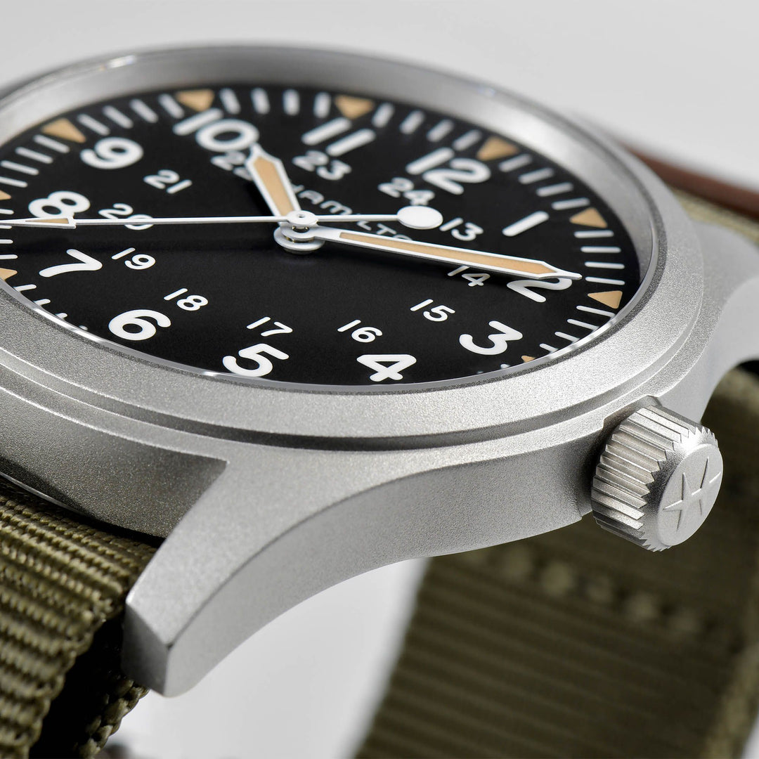 HAMILTON H69529933 Khaki Field Karóra
