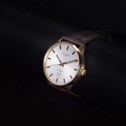 Luxury watch (195.50.011.02): watch face angled view right zoomed out