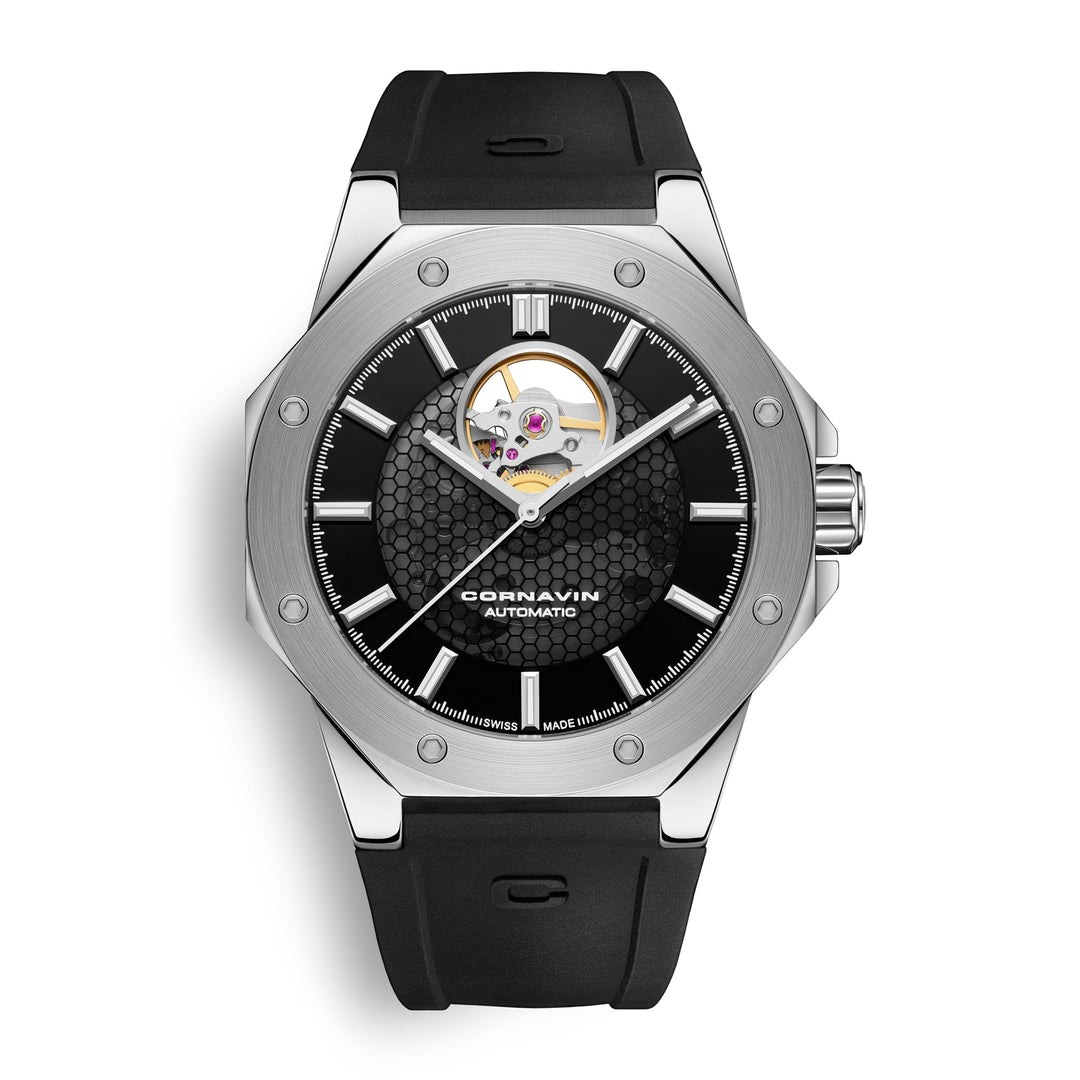 CORNAVIN OH.01.R Downtown Open Heart Automatic Karóra