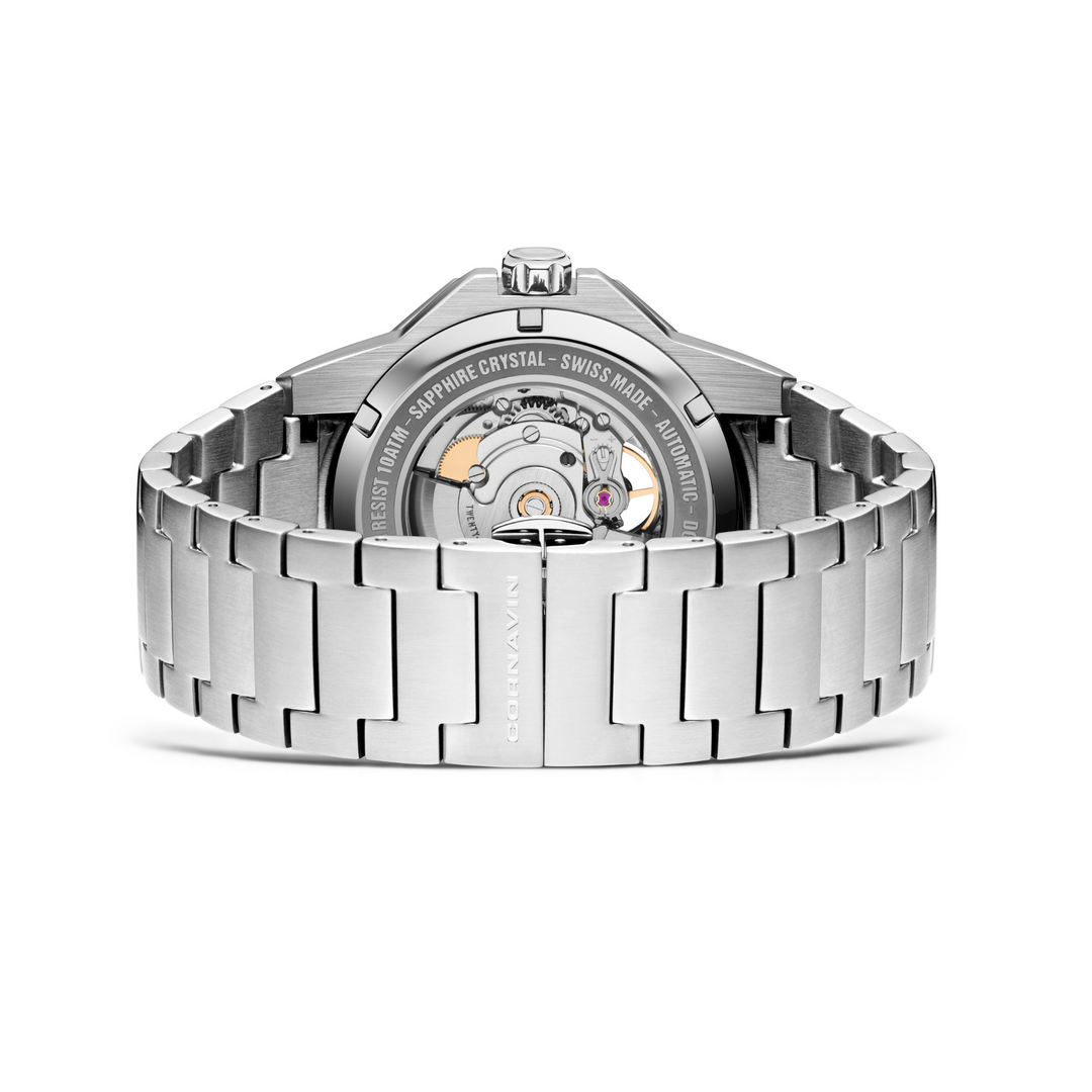 CORNAVIN OH.02.B Downtown Open Heart Automatic Watch