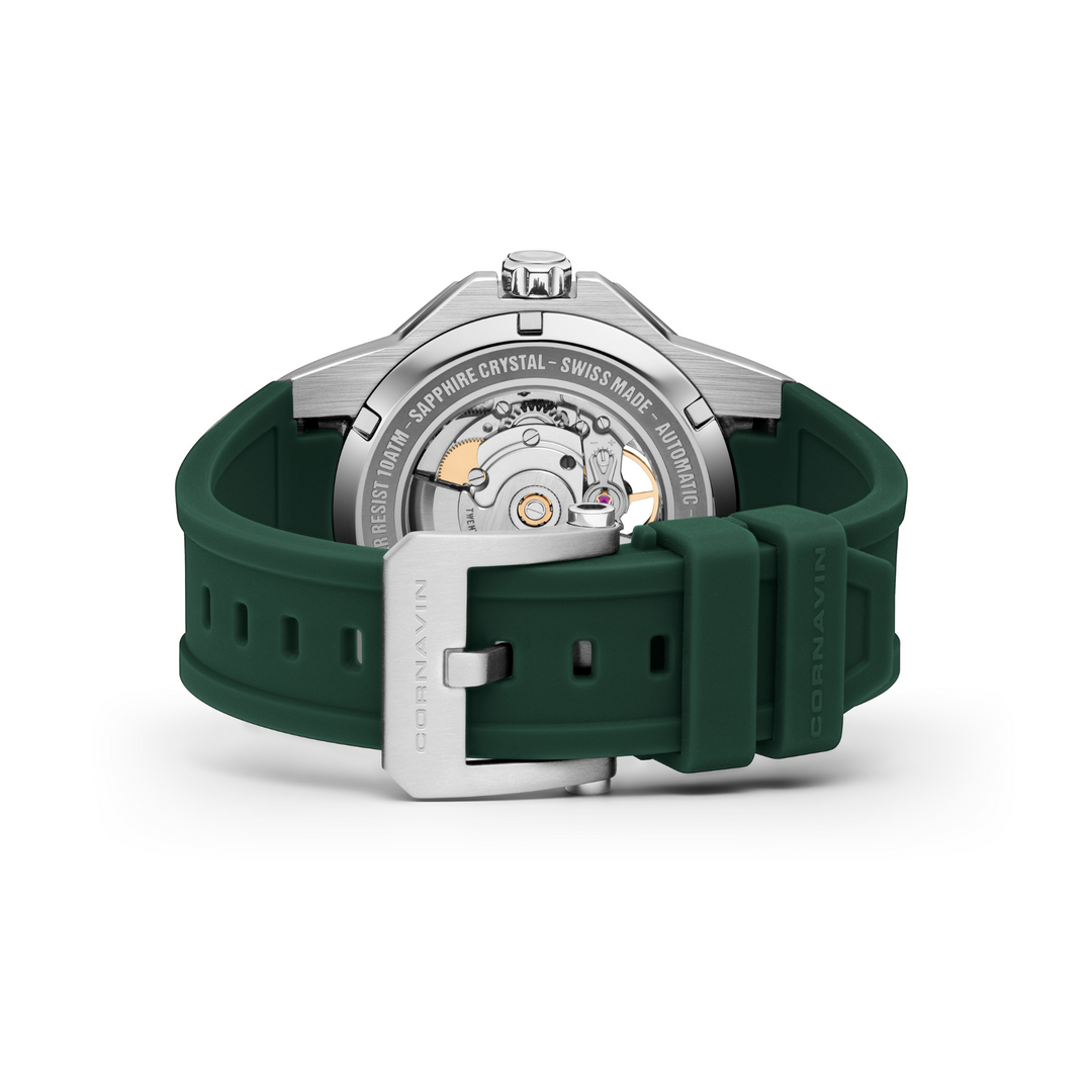CORNAVIN OH.03.R Downtown Open Heart Automatic Watch