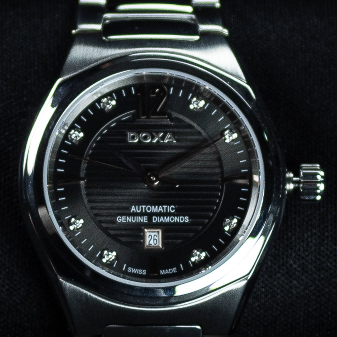 Luxury watch (D190SGY): watch face