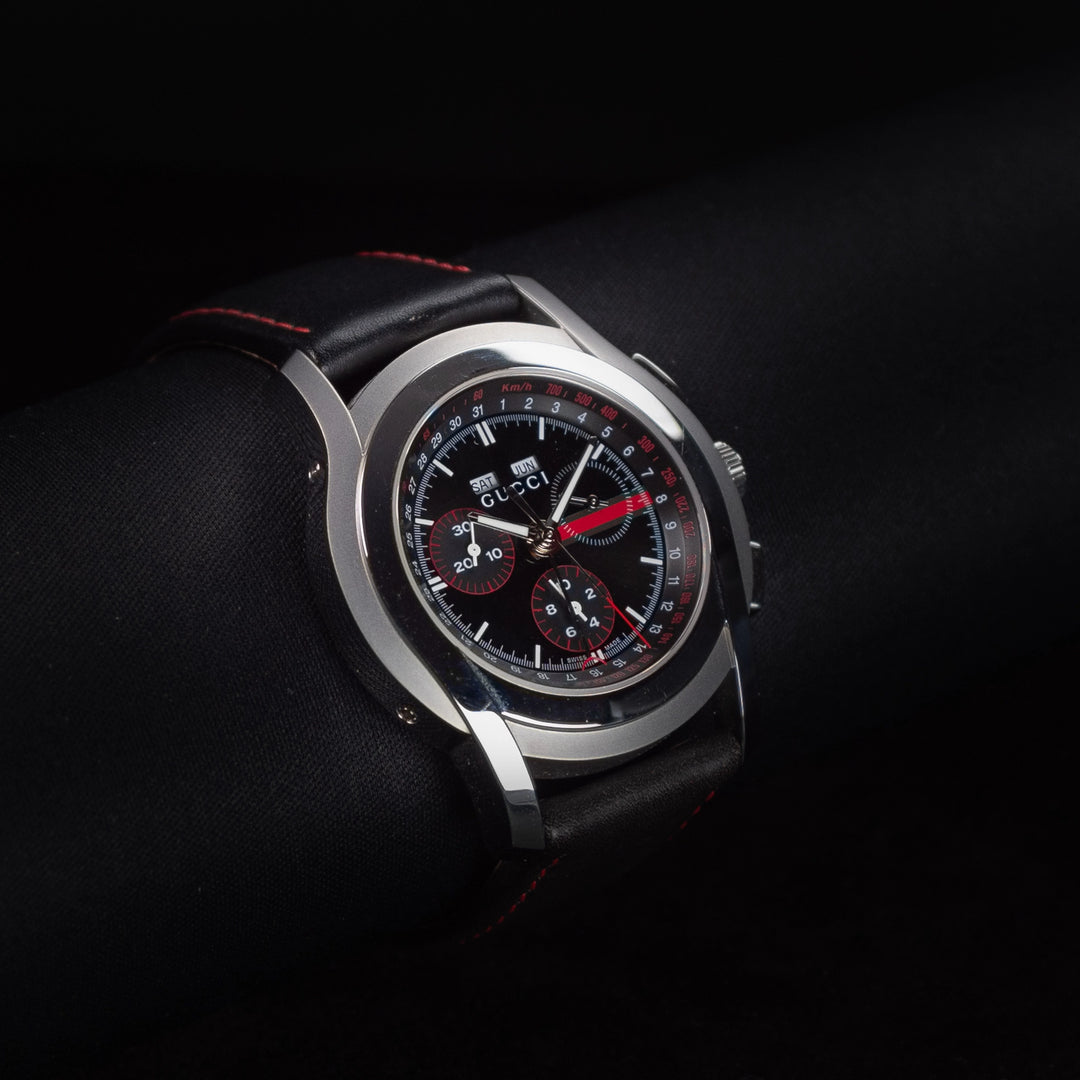 Luxury watch (YA055208): watch face angled view left zoomed out