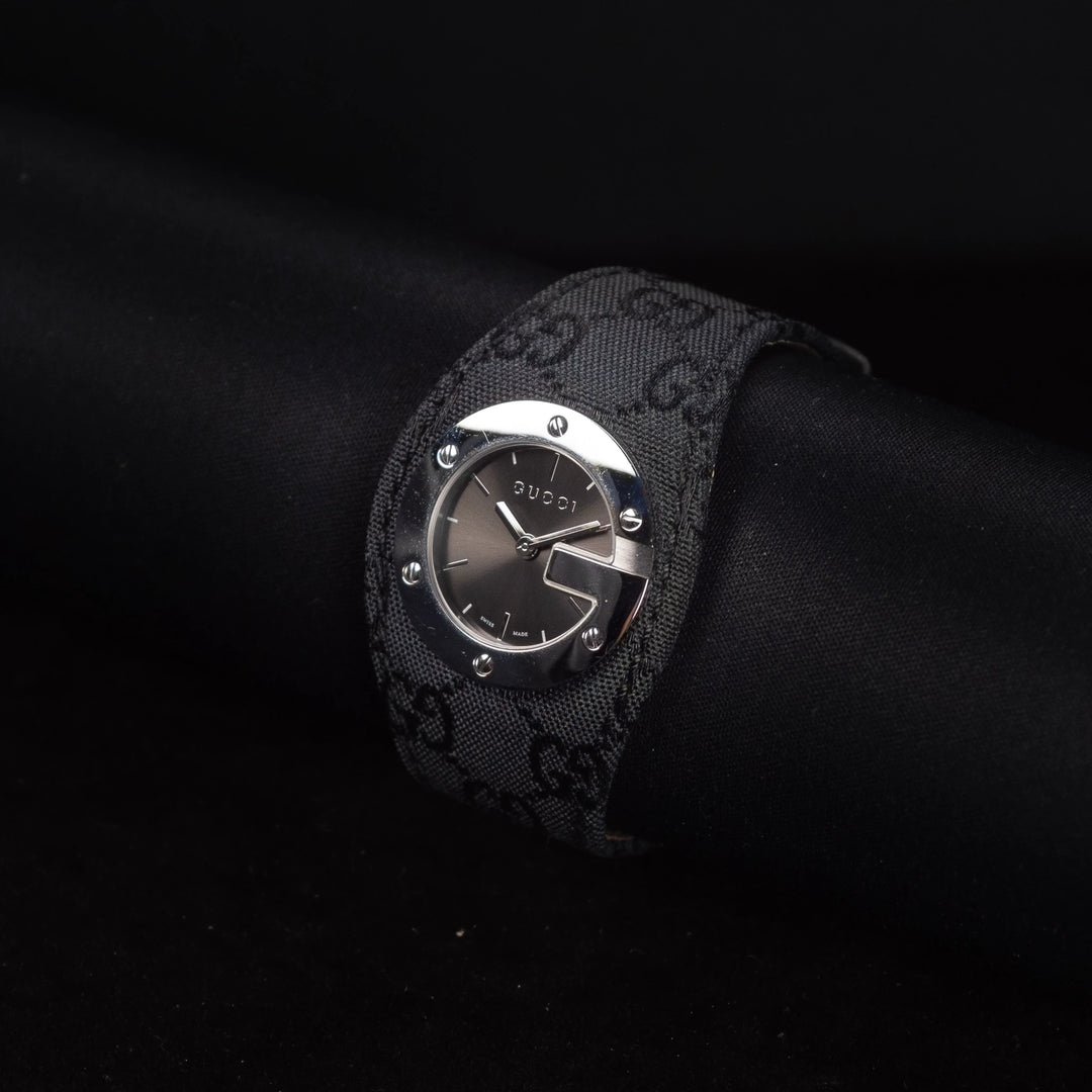 Luxury watch (YA104504): watch face angled view right zoomed out