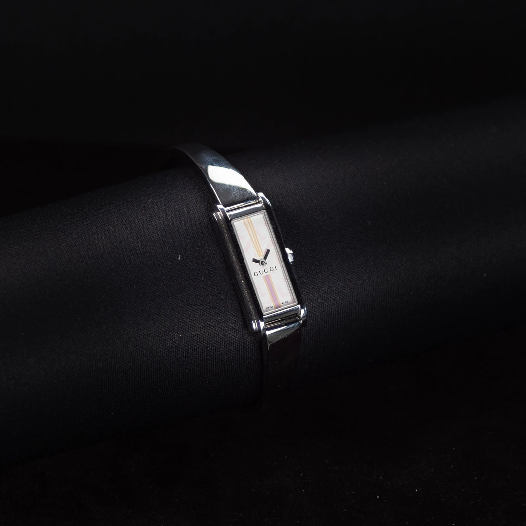 Luxury watch (YA109503): watch face angled view left zoomed out