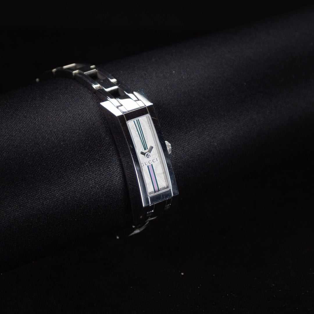 Luxury watch (YA110501): watch face angled view left zoomed out