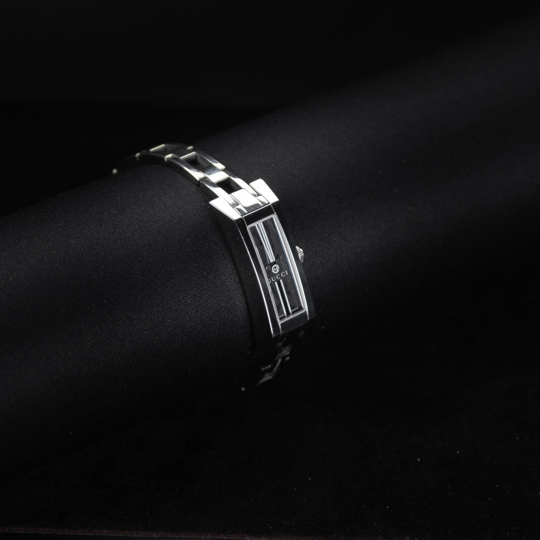Luxury watch (YA110502): watch face angled view left zoomed out