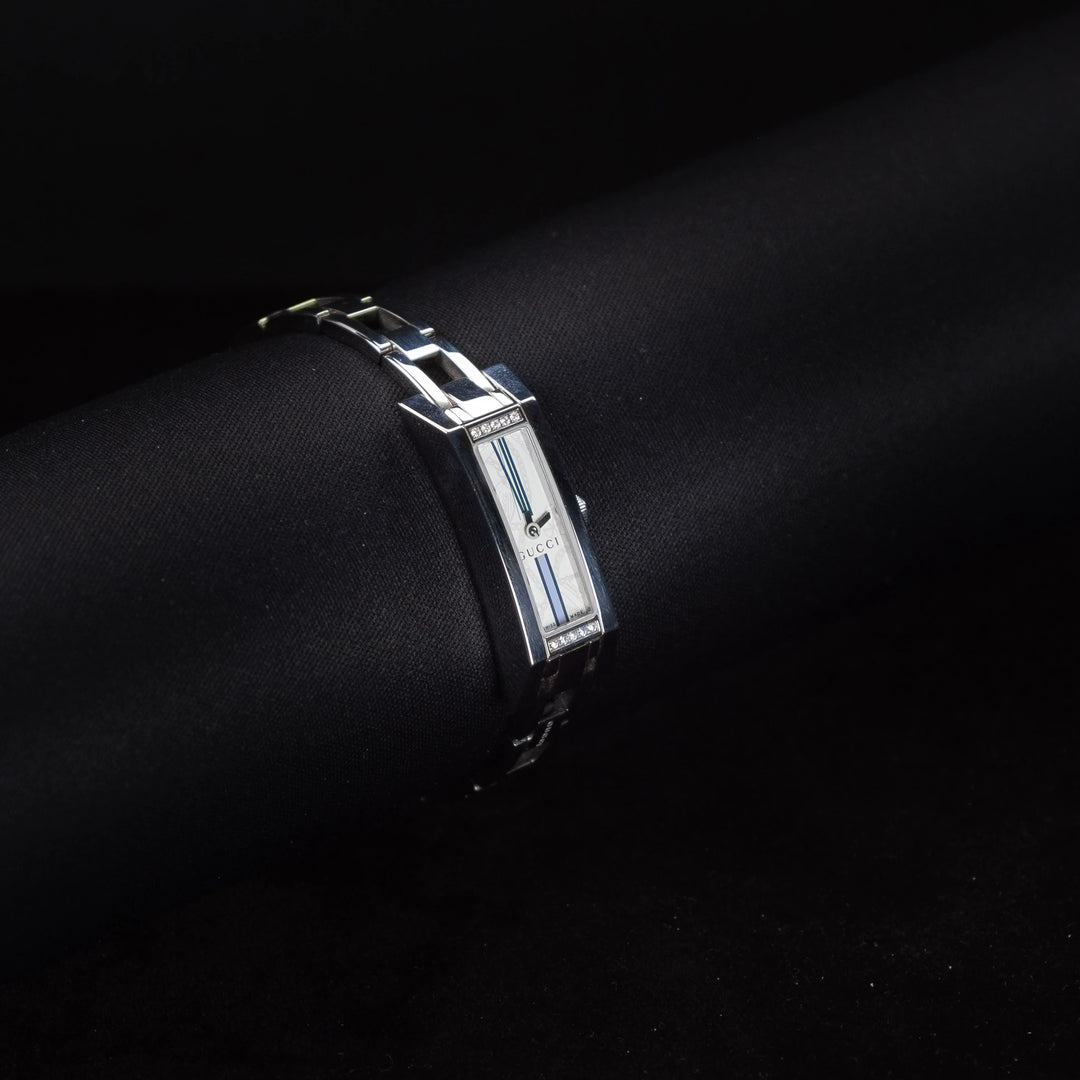 Luxury watch (YA110506): watch face angled view left zoomed out