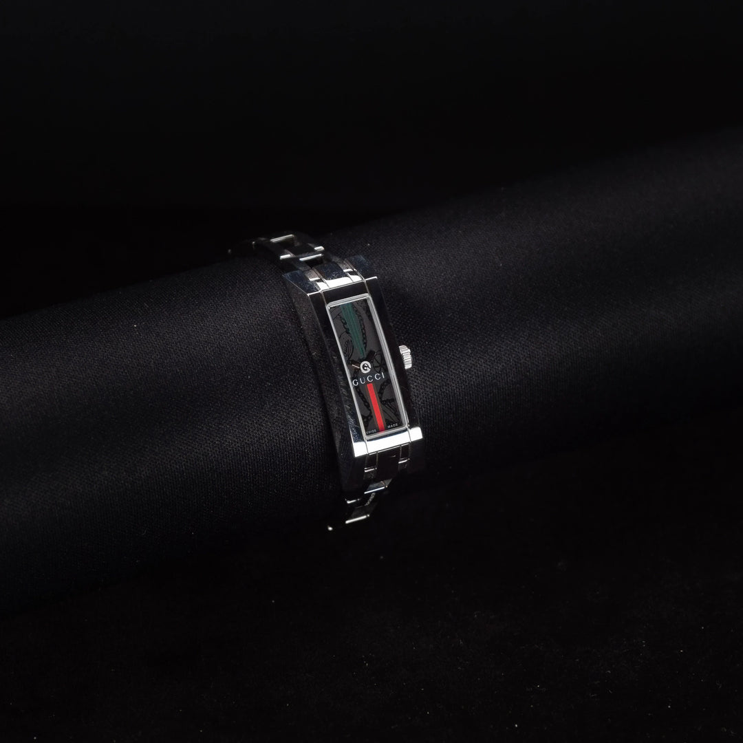 Luxury watch (YA110512): watch face angled view left zoomed out