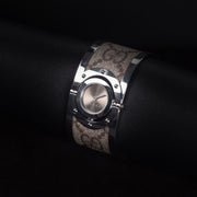 Luxury watch (YA112425): watch face angled view right zoomed out