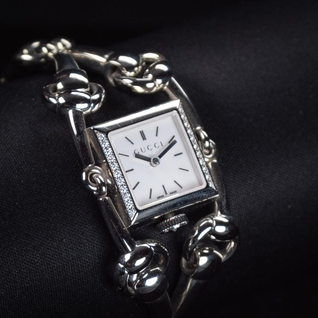 Luxury watch (YA116505): watch face angled view left