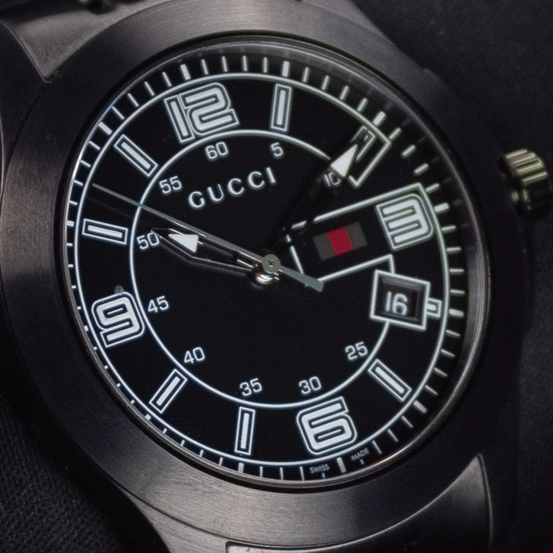 Luxury watch (YA126202): watch face angled view left
