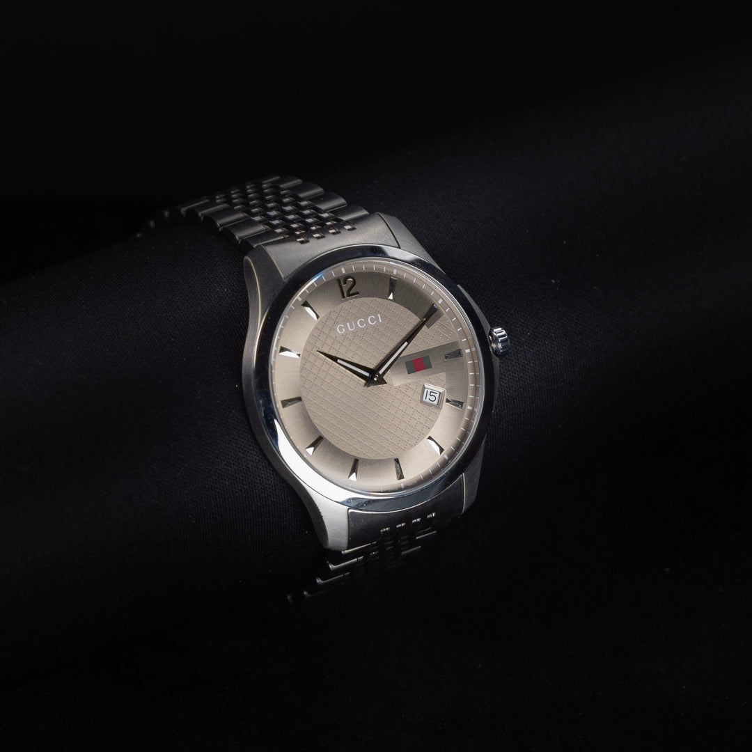 Luxury watch (YA126310): watch face angled view left zoomed out