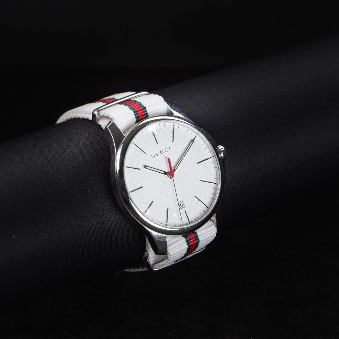 Luxury watch (YA126322): watch face angled view left zoomed out
