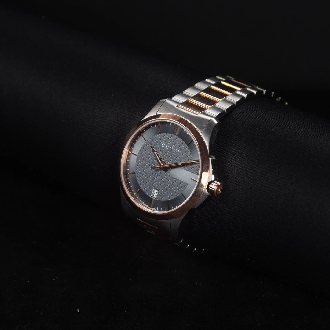 Luxury watch (YA126446): watch face angled view right zoomed out